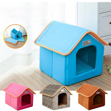 Winter Pet House & Foldable Bed 🐾🛏️